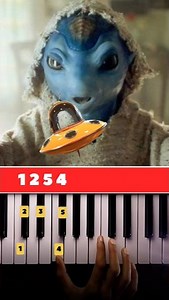 👽 Alien calling tune fun keyboard tutorial #piano