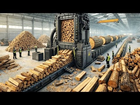 Inside Firewood Processing: High-Power Log Splitters & Risky DIY Wood Machines