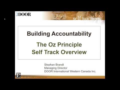 Building Accountability - The Oz Principle Self Track Intro