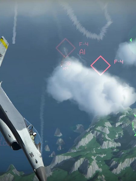 Perfect Dodge in Fighter Jet Simulation