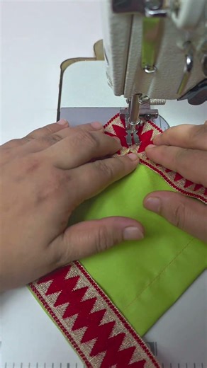 Different way of sewing lace mitered corners #shorts #shortsfeed #trending #sewing