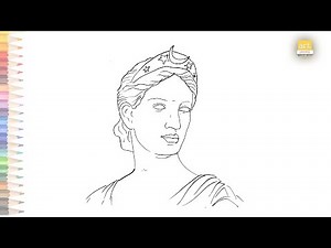 Greek sculpture drawing easy | How to draw Greek sculpture face drawing step by step | Art JanaG
