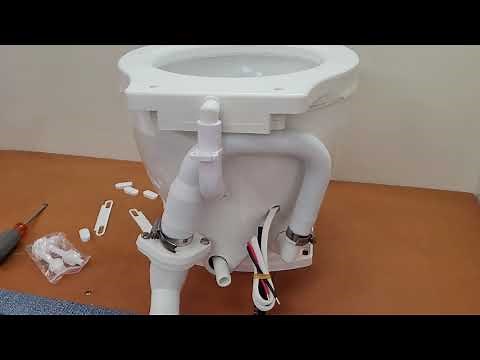 Jabsco Electric Lite Flush Toilet installation conversion on Catalina 270