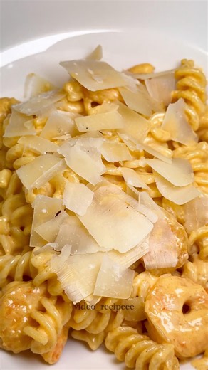 Creamy Cheddar Shrimp Pasta