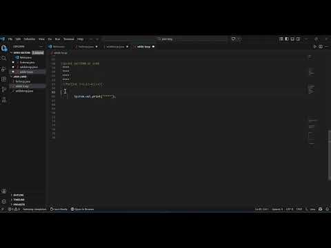 Pattern Printing in Java (For Loop + While Loop) | Step-by-Step Tutorial