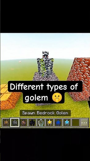 Different types of golem 😱