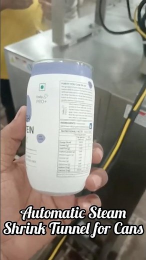 Automatic Steam Shrink Tunnel for Cans | High-Speed Label Shrinking Solution