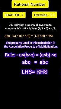 RATIONAL NUMBER | CLASS 8 | CHAPTER 1 | EXERCISE - 1.1 (Q.2 & Q.3) | #cbseclass8 #class8maths