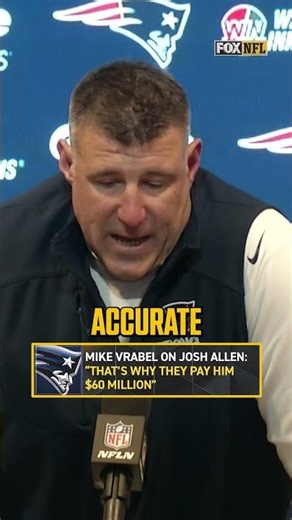 Mike Vrabel on Josh Allen's DOMINANT performance 🗣 #joshallen #bills #Patriots #MikeVrabel