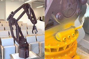 Pastry Chef Amaury Guichon Creates 3.5-Foot-Tall Robot Arm from Dark Chocolate That Weighs 90-Pounds