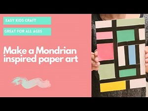 Create This Easy Piet Mondrian Paper Art Craft | Art Masters for Kids