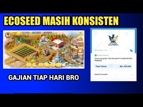 CAERR LAGI 1900 Koin Gold ! INFO PENARIKAN GAME PERTANIAN ECOSEED