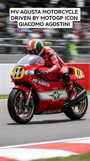 MV AGUSTA MOTORCYCLE DRIVEN BY MOTOGP ICON GIACOMO AGOSTINI #shorts #short #motogp #shortvideo