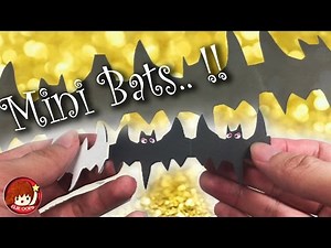 How to make Bats Paper Chain - For Halloween - Elieoops