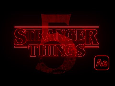 Create Clean Title Animation Like a PRO in After Effects (Stranger Things Animation)