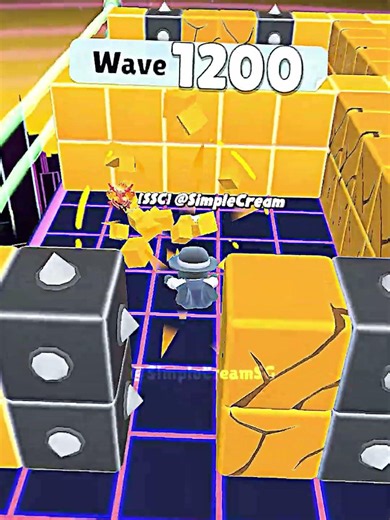 Stumble Guys Block Dash Endless insane moment at Wave 1200+ 🥵👿