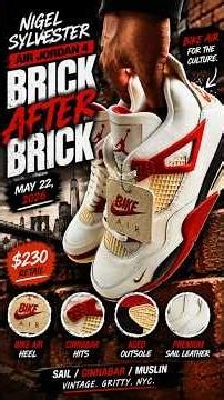 BETTER THAN THE FIRST PAIR? AIR JORDAN 4 x NIGEL SYLVESTER “BRICK AFTER BRICK” 🧱