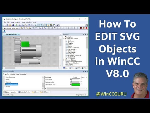WinCC V8 Tip 11: How to Edit SVG Objects in WinCC V8 & Unified 😎 Learn SCADA Programming #winccguru