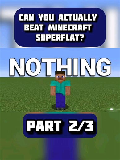 Can You Beat Minecraft Superflat? | Minecraft Survival Challenge