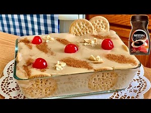 Creamy COLD coffee dessert with María cookies. ECONOMIC AND DELICIOUS 😋 coffee carlota
