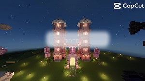 マインクラフト桜バイオームで可愛い建築作品を紹介♡