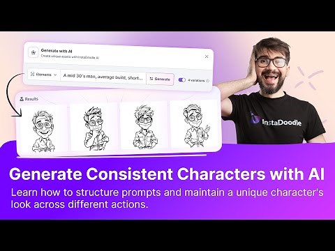 🎨InstaDoodle Tutorial: How to Generate Consistent Characters with AI✨