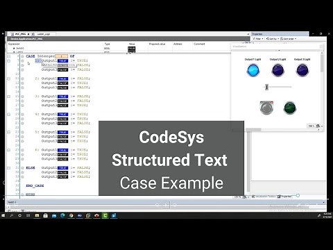 CodeSys Structured Text Case Construct 2021 | "Case Of" Example