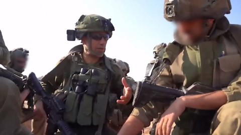 Golani Brigade and Armored Corps troops in close-range battle with Hamas in Gaza