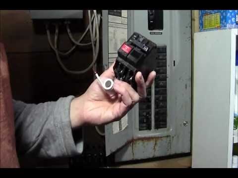 RicksDIY Replacing GFCI 2-Pole Breaker On A Hot/Live Panel.wmv