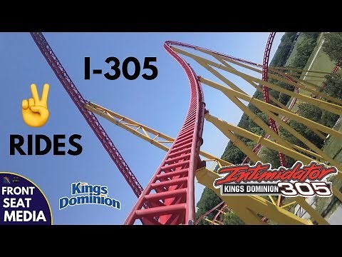 Two Rides on Intimidator 305 roller coaster at Kings Dominion