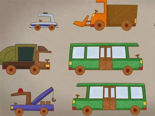 Car Toons Full Episodes. Trucks & Cars for Kids英语动画小故事
