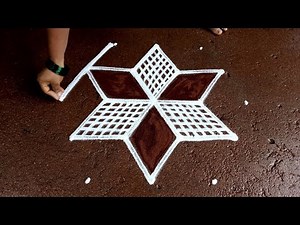 Maasi magam special kolam|5*3 pandaga muggulu designs| simple flowers rangoli design| super rangoli