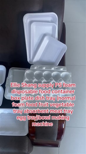 Ellie Shang supply PS foam disposable food container box plate dish tray (normal foam food fruit vegetable tray absorbent meat tray egg tray)bowl making machine , welcome your order #factory #psfoammachineellieshang #psfoamfoodboxplatedishtraybowlmakingmachine