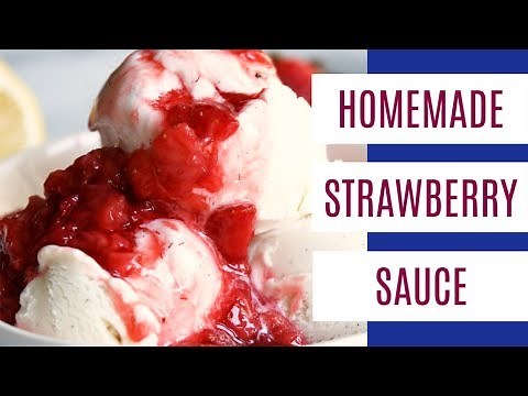 Homemade Strawberry Sauce (Quick and Easy! Perfect for cheesecake and ice cream!)