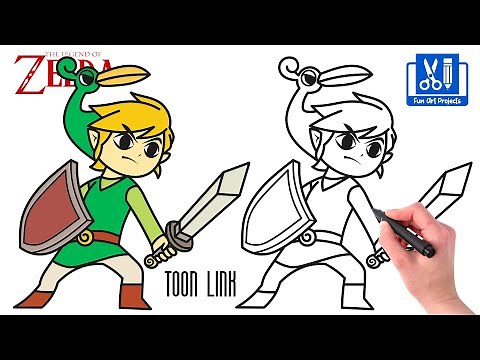 How To Draw Toon Link | Legend of Zelda - Draw Game Easy Step By Step