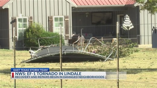 Lindale residents look to rebuild after being struck by EF-1 tornado on Tuesday