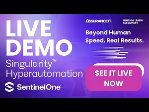 LIVE SENTINELONE DEMO ON HYPERAUTOMATION | LUNCH AND LEARN