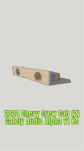 1.8K views · 16 reactions | DIY Subwoofer Box Plans For (2) Gately Audio Alpha v1 8s going in a 2024 Chevy Crew | CustomLowz | Facebook