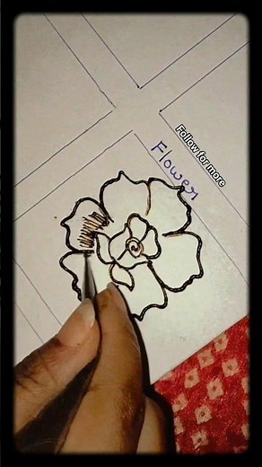 step by step flower tutorial|| mehendi lagana sikhe #mehndi #henna #mehendidesigns #mandalaflower