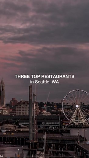 🍽️ Discover Seattle's top dining spots! 🌟 1️⃣ Canlis: Fine dining with stunning views of Lake Union and the Cascade Mountains. Known for exceptional service and a blend of classic and modern dishes, it's perfect for special occasions. 🌅✨ 2️⃣ The Pink Door: Enjoy vibrant Italian cuisine in Pike Place Market, with a unique ambiance featuring trapeze performances on select nights. The patio seating offers beautiful views of Elliott Bay. 🍝🎪 3️⃣ Sushi Kashiba: Experience authentic sushi and omak