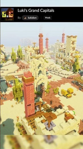 This mod completely improves Minecraft structures! - Luki's Grand Capitals #minecraft