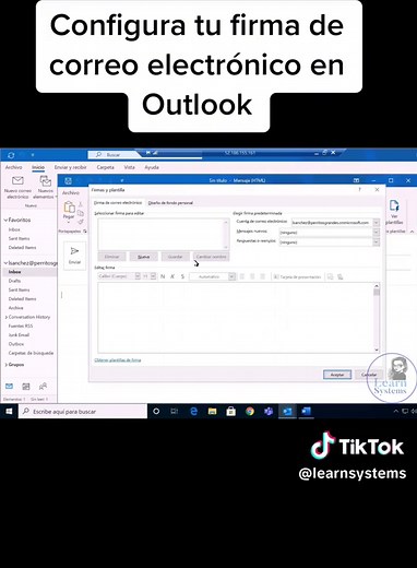 Cómo crear y personalizar firma en Outlook