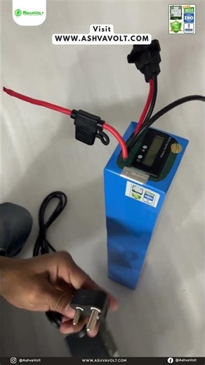12V 60Ah 18650/21700 Lithium Ion Battery Pack and 12.8V 10A Charger #shorts #youtubeshorts #ev