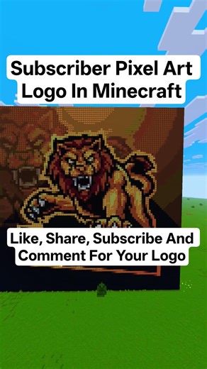 ​@jubaerislam892's Pixel Art Logo In Minecraft #Minecraft #PixelArt #MinecraftBuilds #MinecraftPix