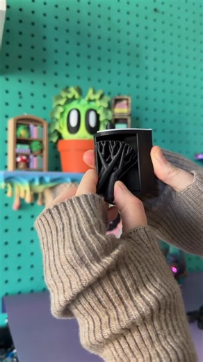 Wicked Winks on Instagram: "Raccoon jewelry drawers! 🦝 Everything was sliding right off the mat because it’s so cold so no asmr popping with these 😂 • File Designer: @orama3dvibes • Filament: Any matte gray, white or black will do #asmr #3dprinting"