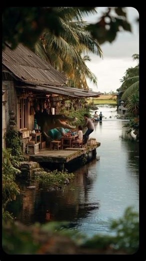 a large crocodile attacked a hut