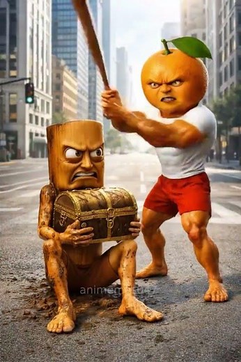 Annoying Orange Steals Log's Treasure! (Hilarious Animation)