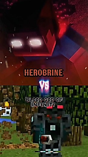 Herobrine vs Blood god of infinity ♾️ | minecraft comparison #viralshorts #ytshorts