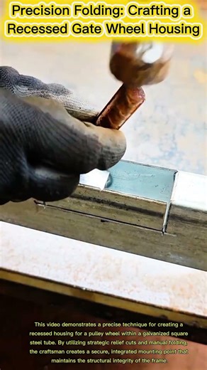 Precision Folding: Crafting a Recessed Gate Wheel Housing