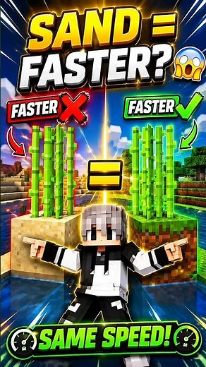 Minecraft Sugar Cane Myth 😱 Does Sand Grow It Faster